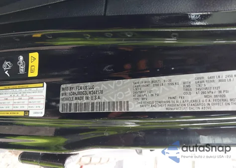 2020 Jeep Wrangler Unlimited Sport 4X4 from USA, damaged, VIN 1C4HJXDG3LW344178